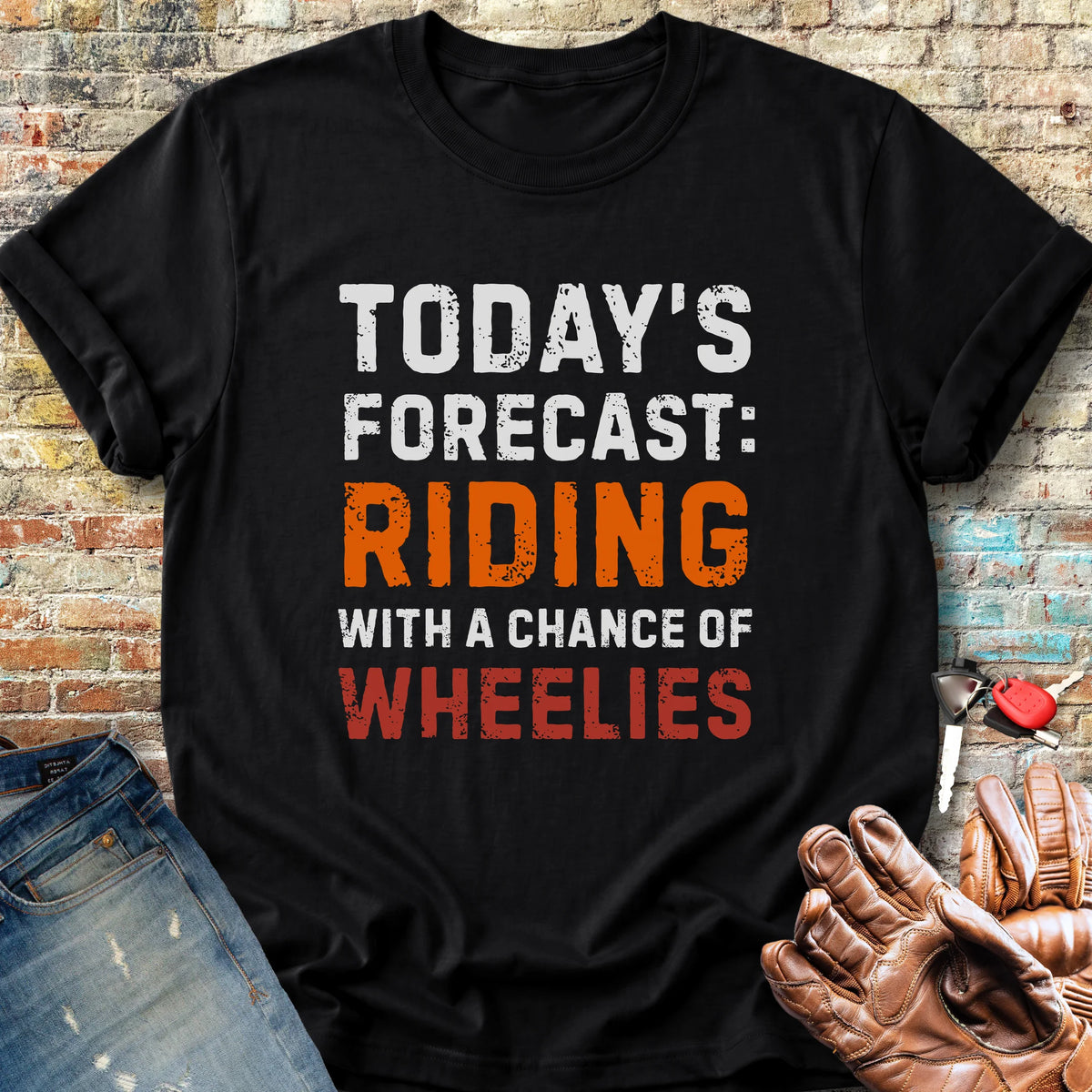 Chance of Wheelies Classic T-Shirt - Black