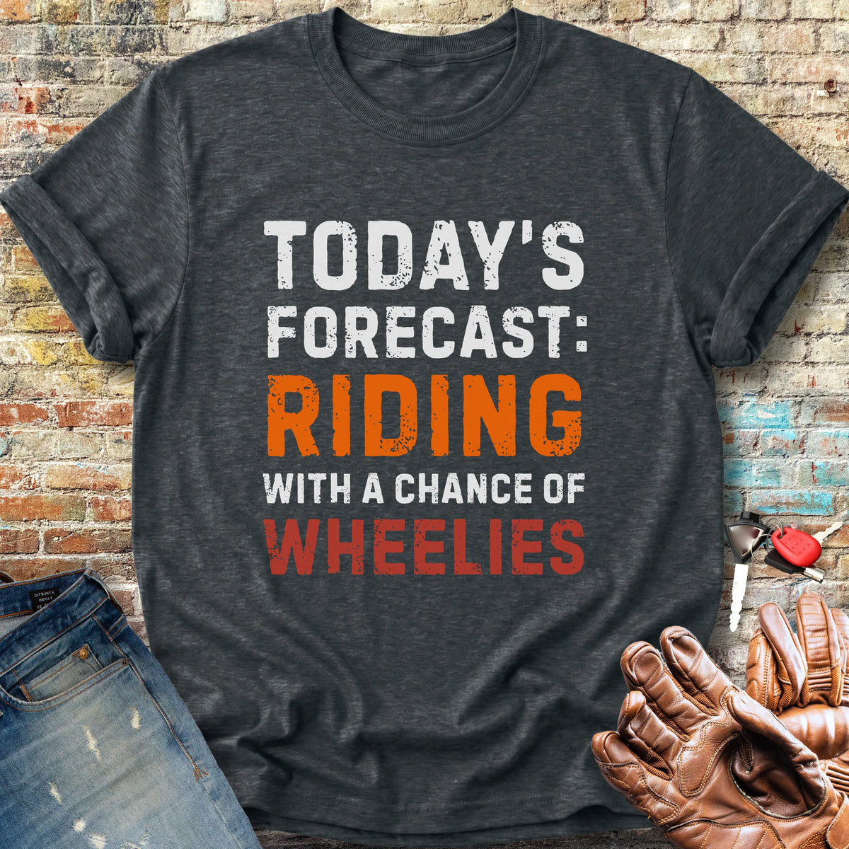Chance of Wheelies Classic T-Shirt - Dark Heather
