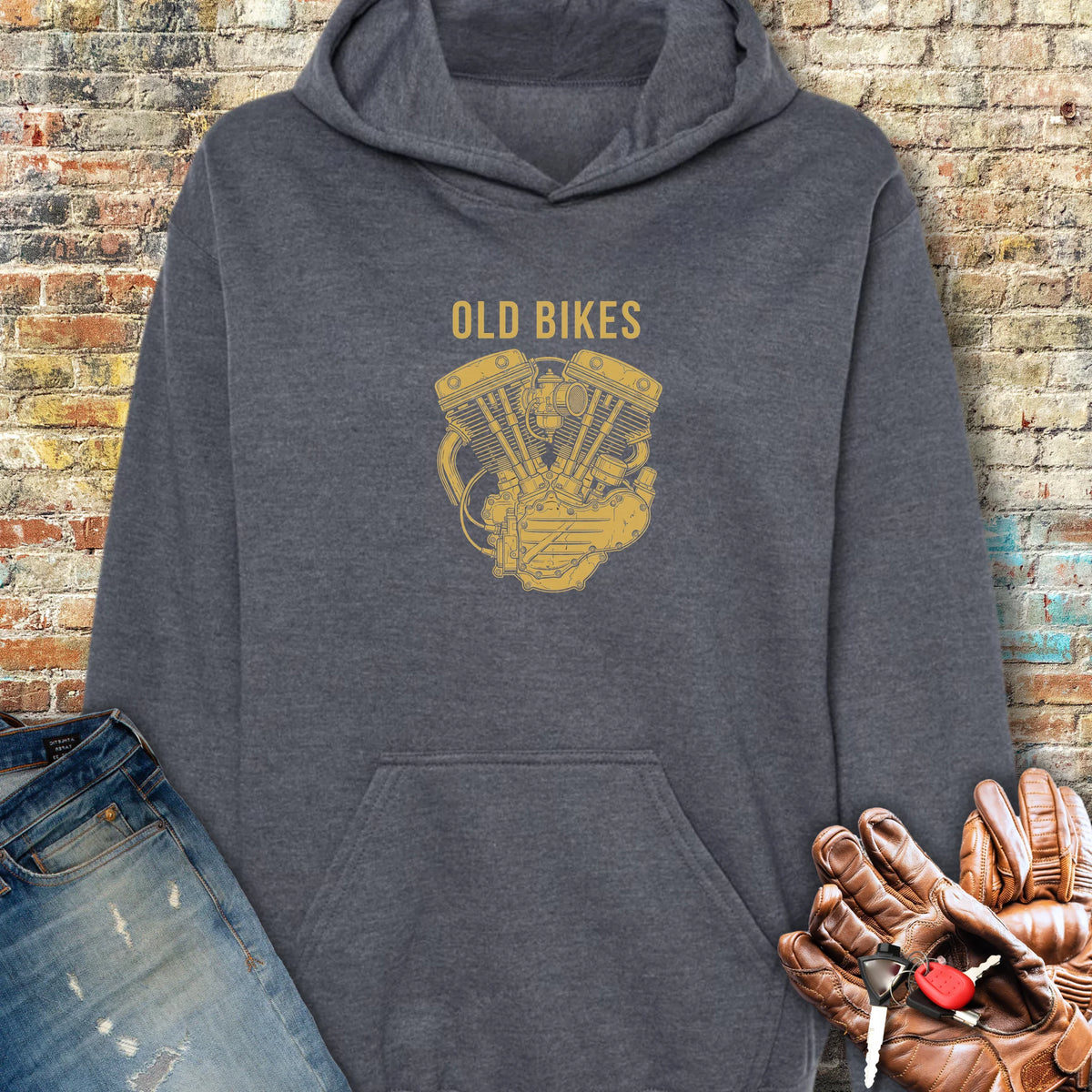 Character Included Hoodie - Dark Heather