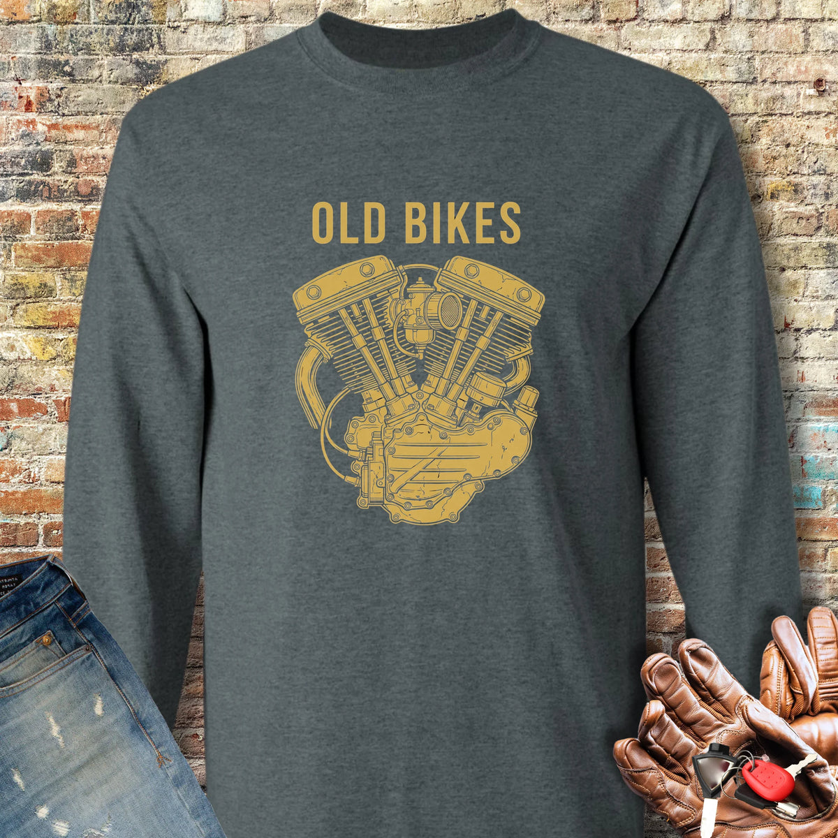 Character Included Long Sleeve T-Shirt - Dark Heather
