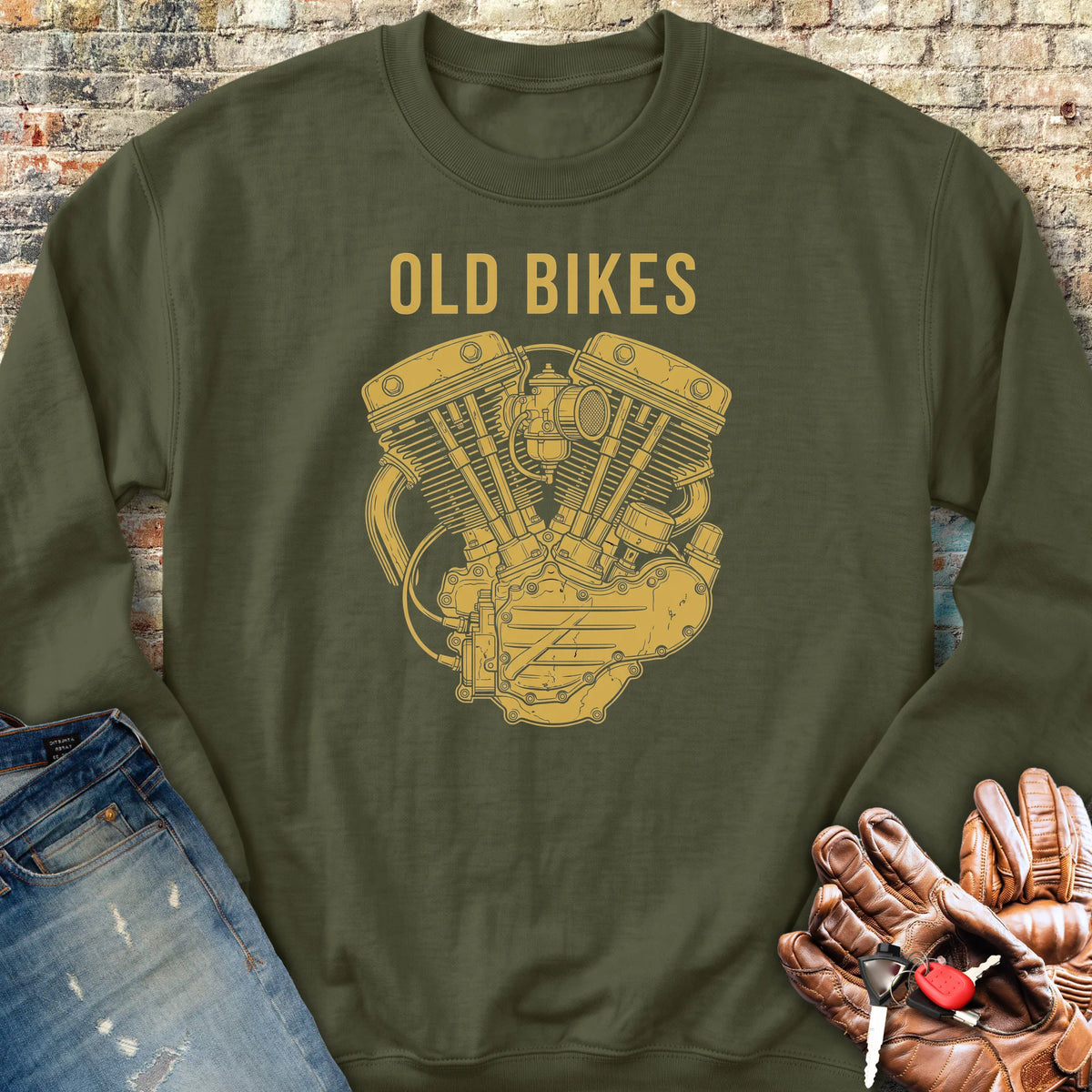 Character Included Sweatshirt - Military Green