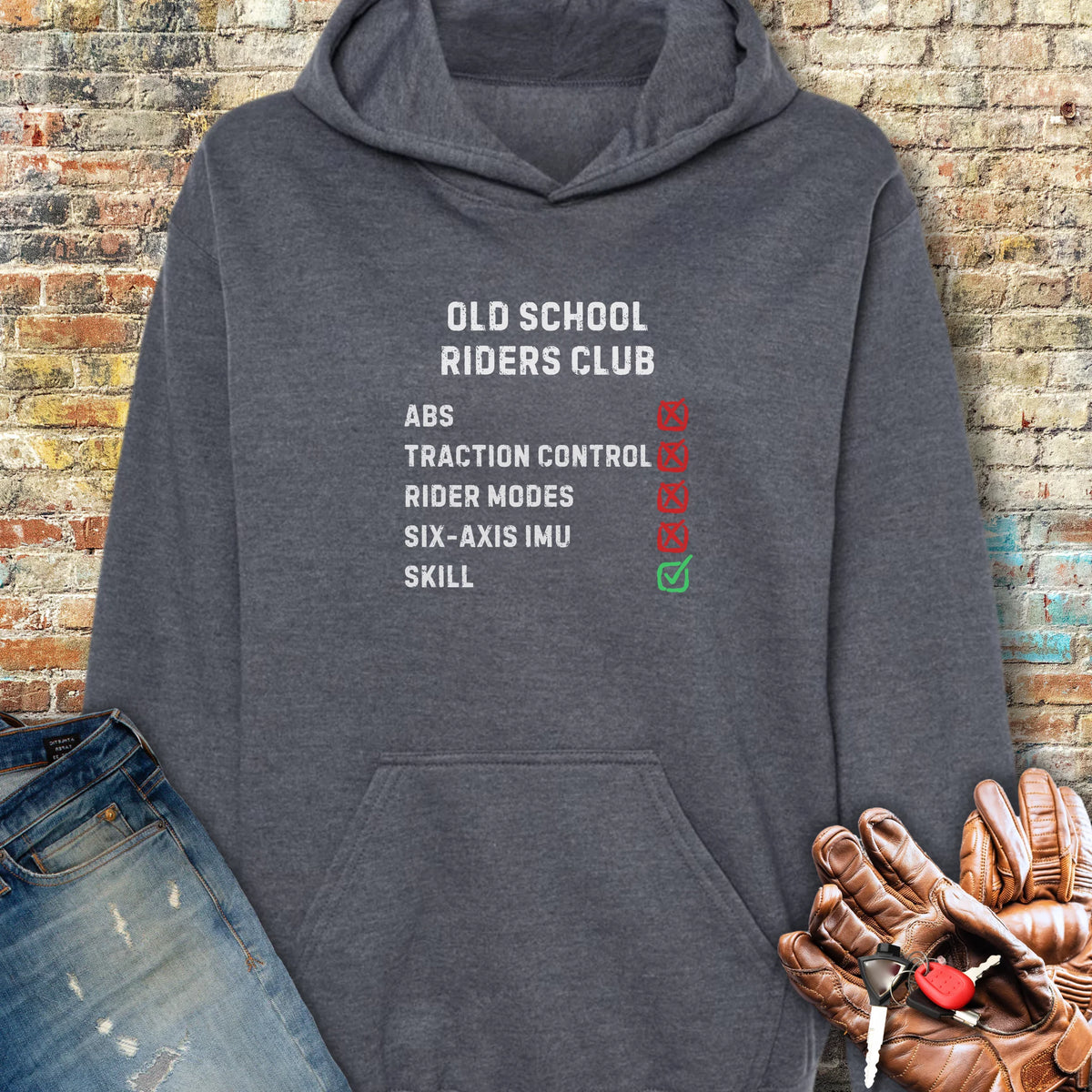 Checkbox Hoodie - Dark Heather