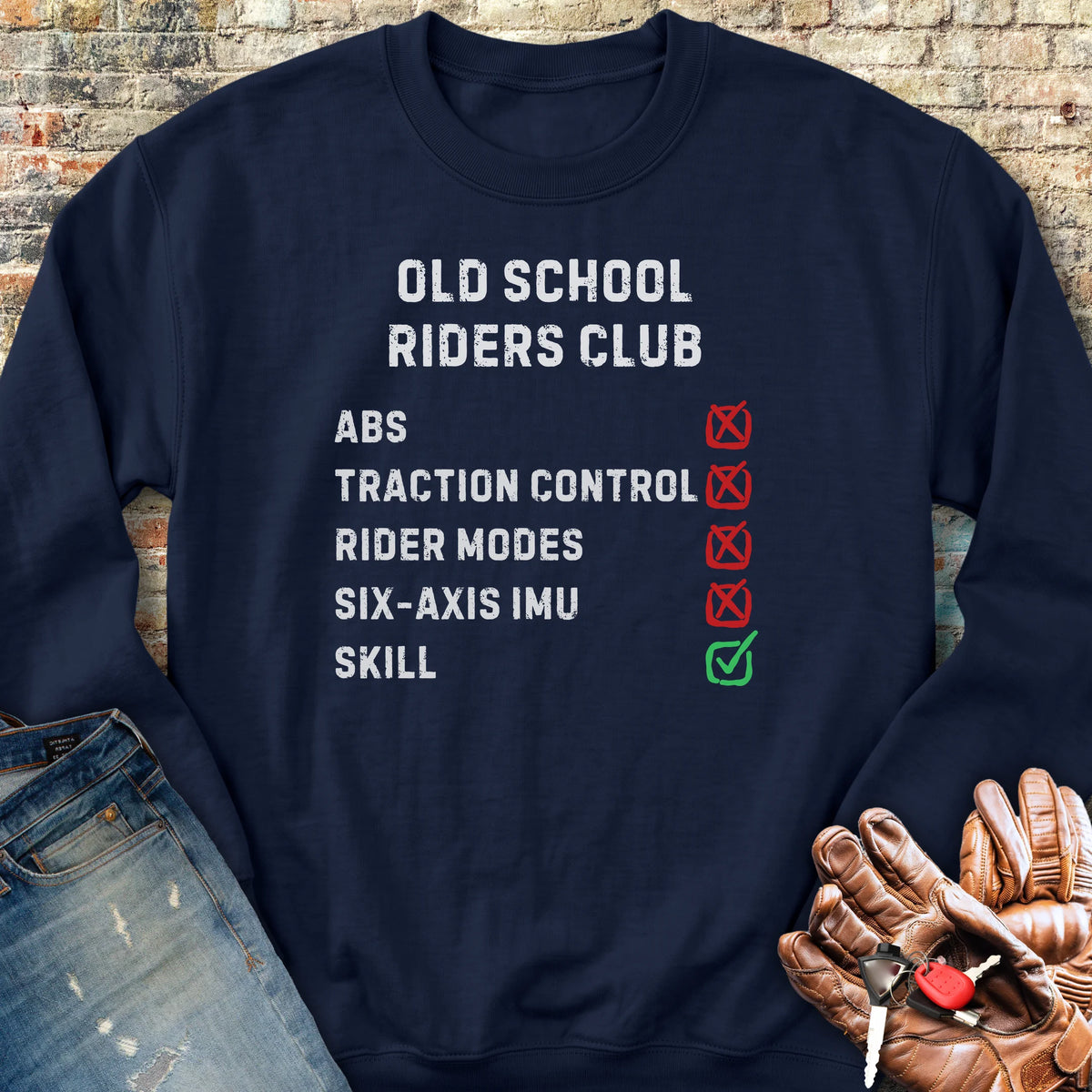 Checkbox Sweatshirt - Navy