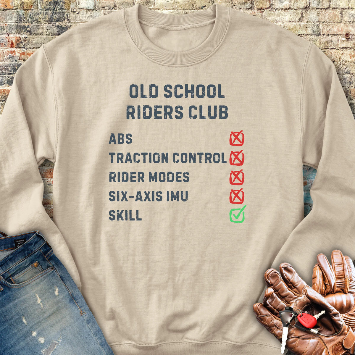 Checkbox Sweatshirt - Sand