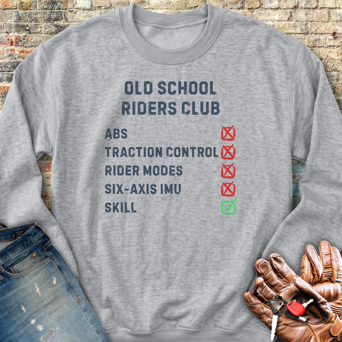 Checkbox Sweatshirt - Sport Grey