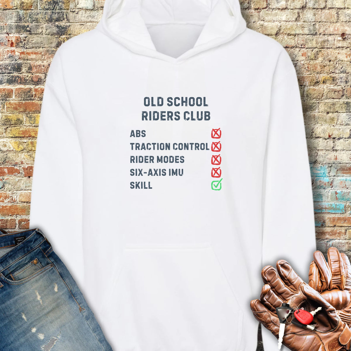 Checkbox Hoodie - White