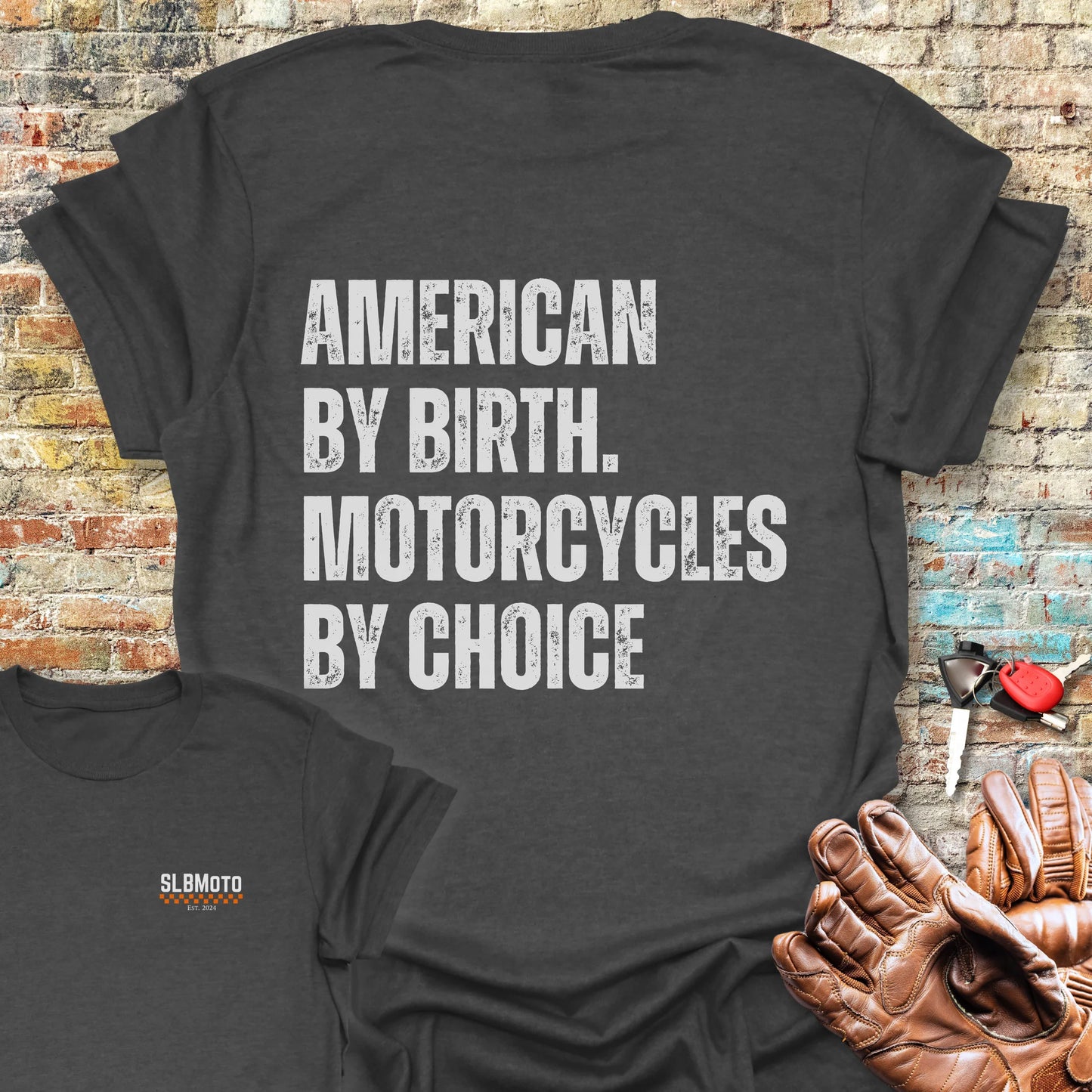 Choice Back Print T-Shirt - Dark Heather