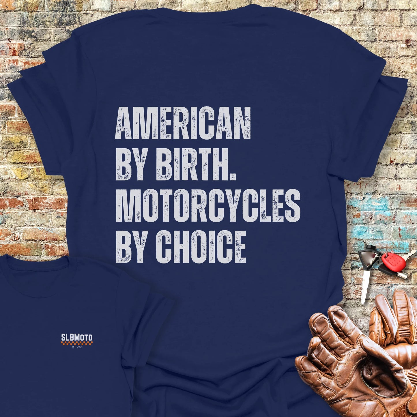 Choice Back Print T-Shirt - Navy
