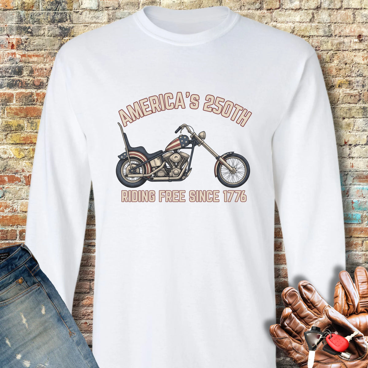 Chopper 250 Long Sleeve T-Shirt - White