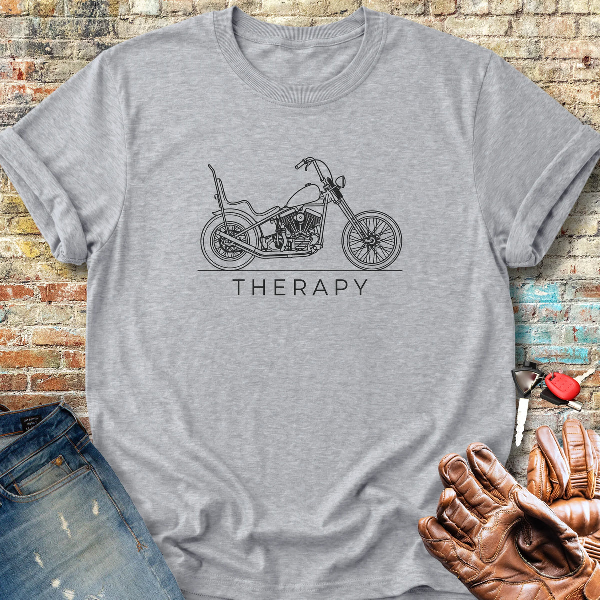 Chopper Therapy Classic T-Shirt - Sport Grey