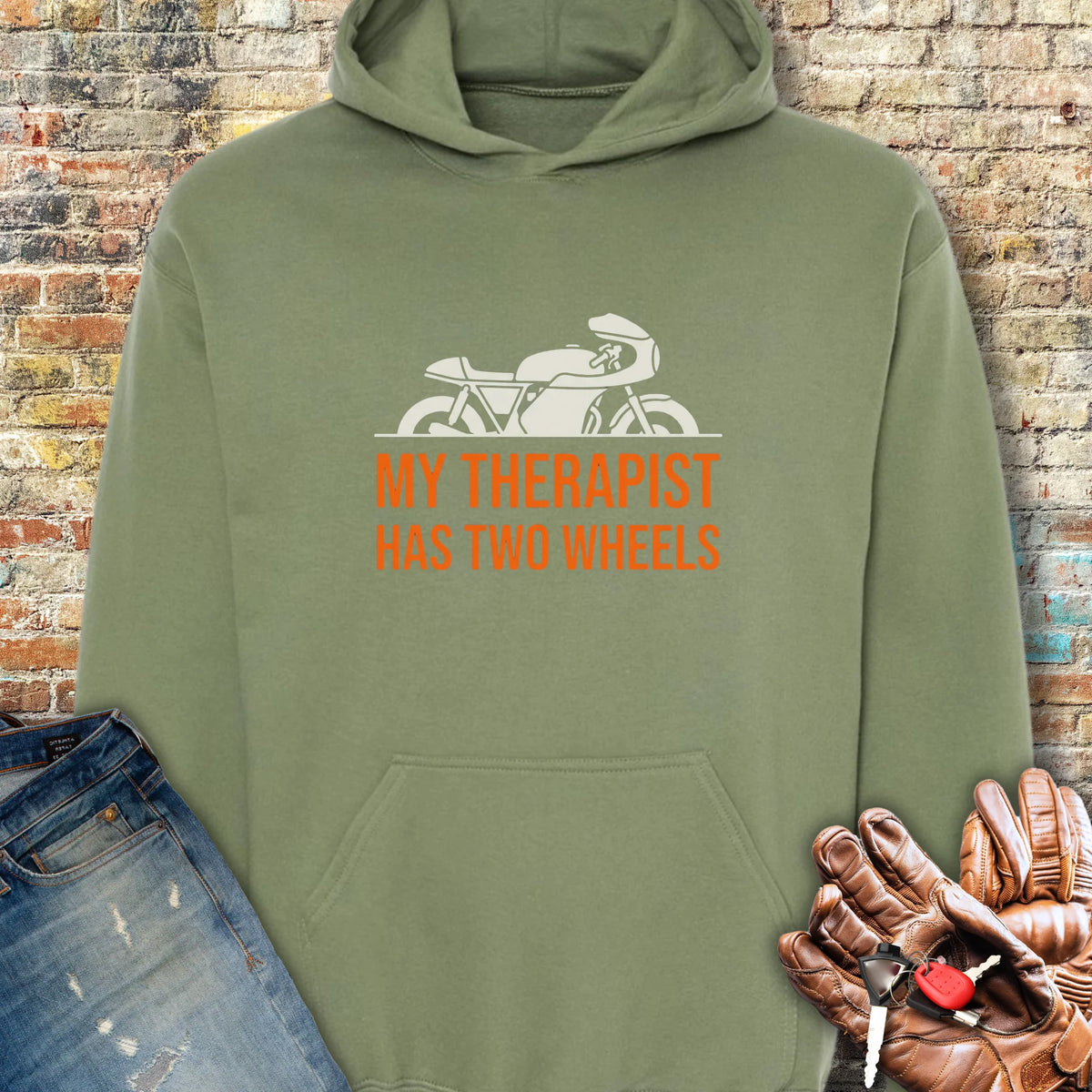 Classic Therapist Hoodie - Military Green
