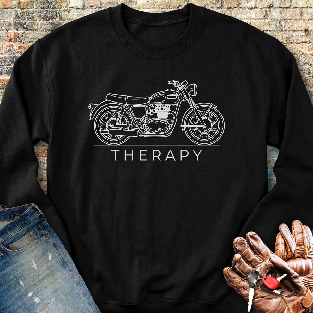 Classic Therapy Sweatshirt - Black