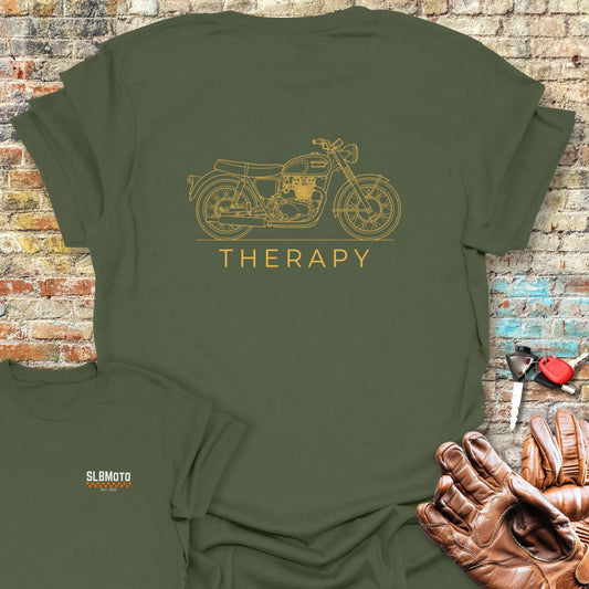 Classic Therapy Back Print T-Shirt - Military Green