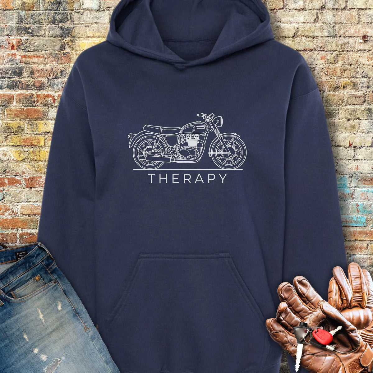 Classic Therapy Hoodie - Navy