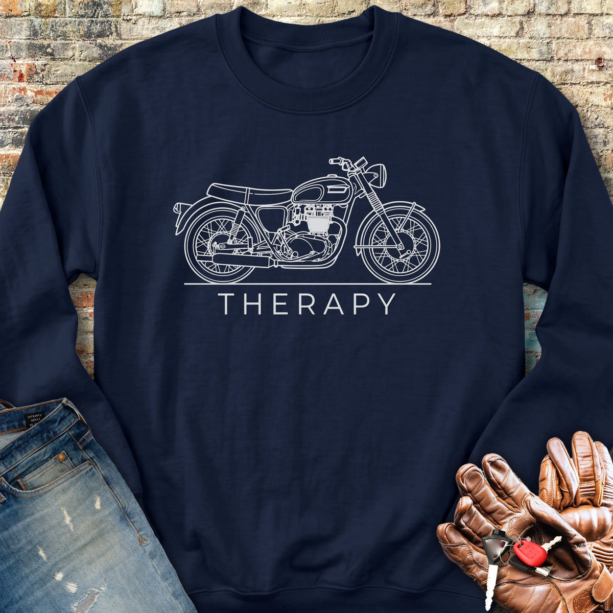 Classic Therapy Sweatshirt - Navy