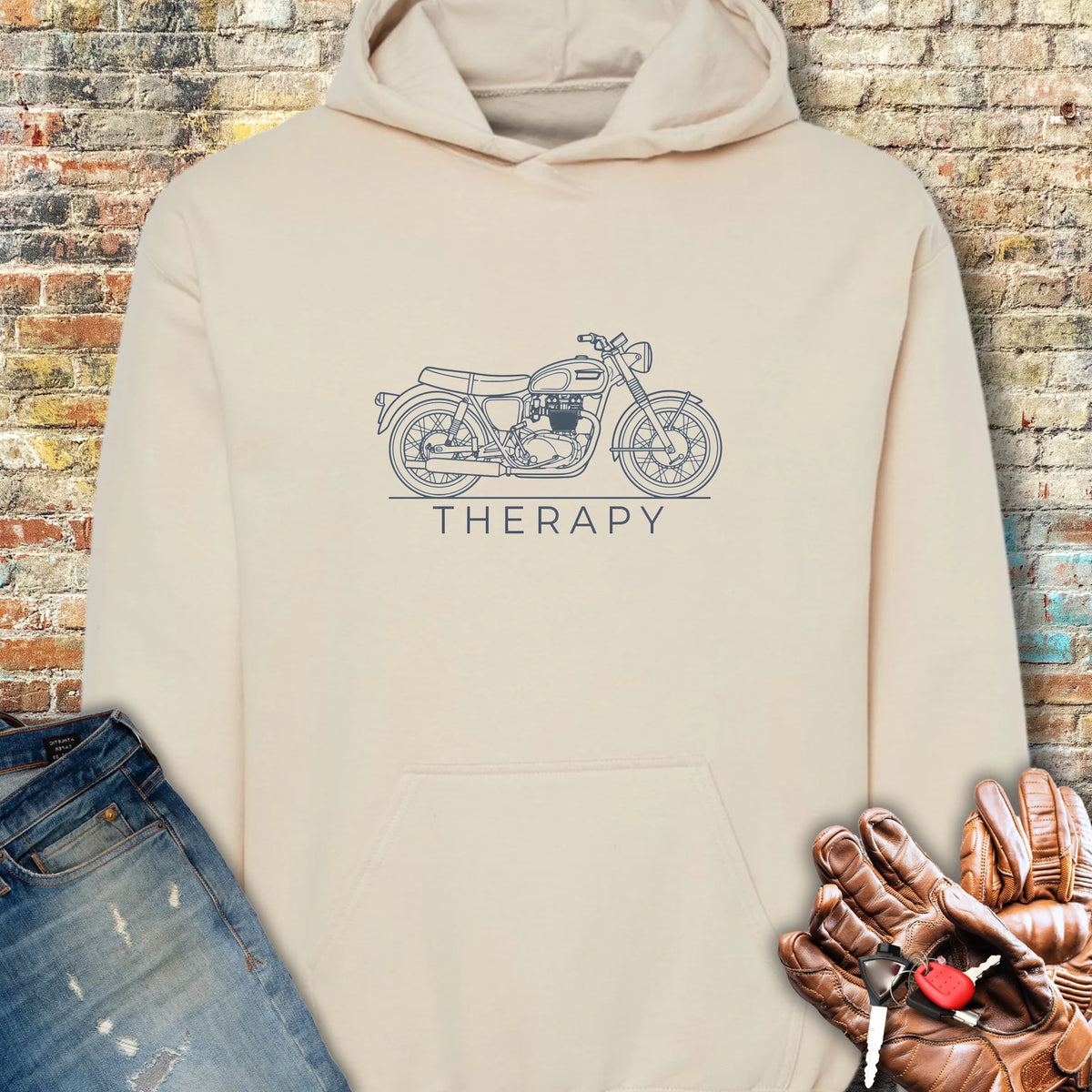 Classic Therapy Hoodie - Sand
