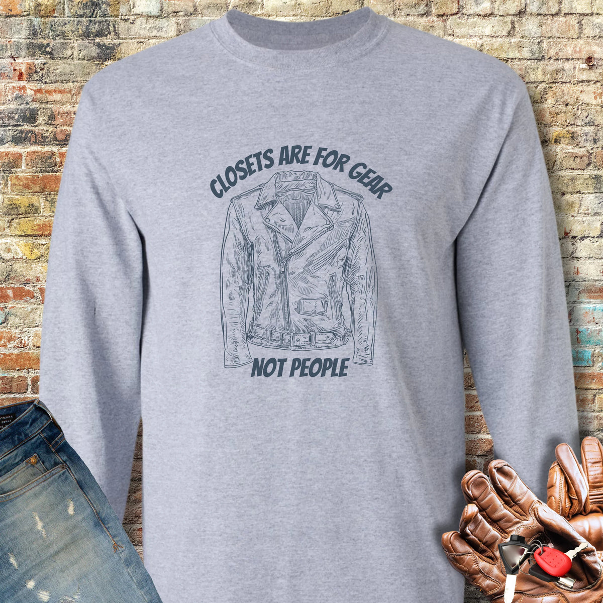 Closets Long Sleeve T-Shirt - Sport Grey