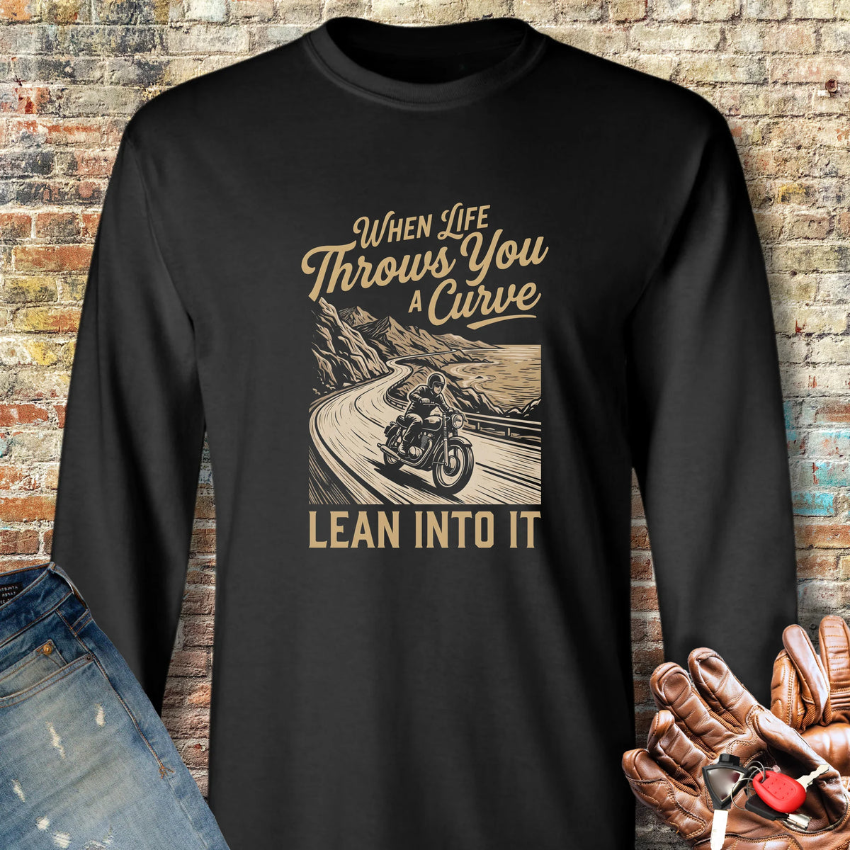 Coast Road Long Sleeve T-Shirt - Black