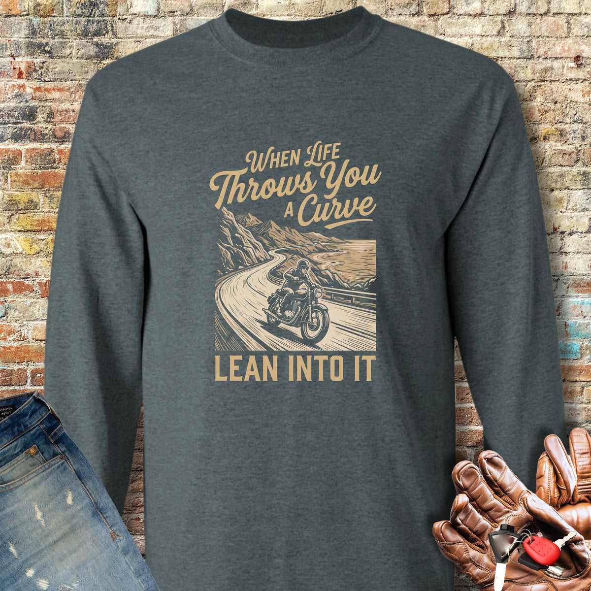 Coast Road Long Sleeve T-Shirt - Dark Heather