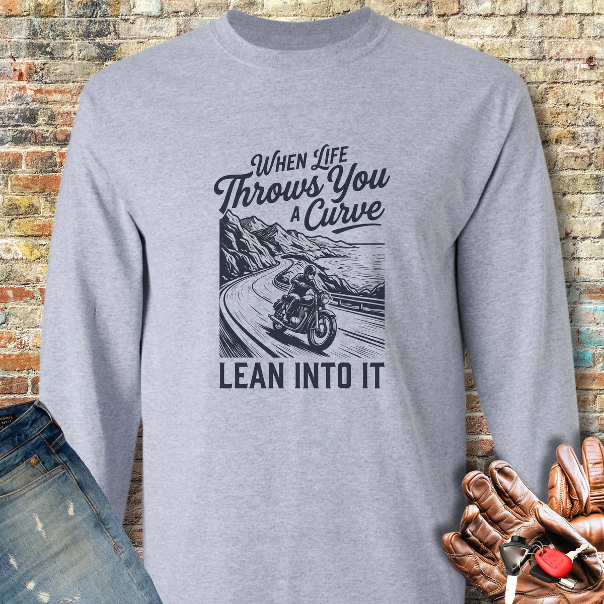 Coast Road Long Sleeve T-Shirt - Sport Grey