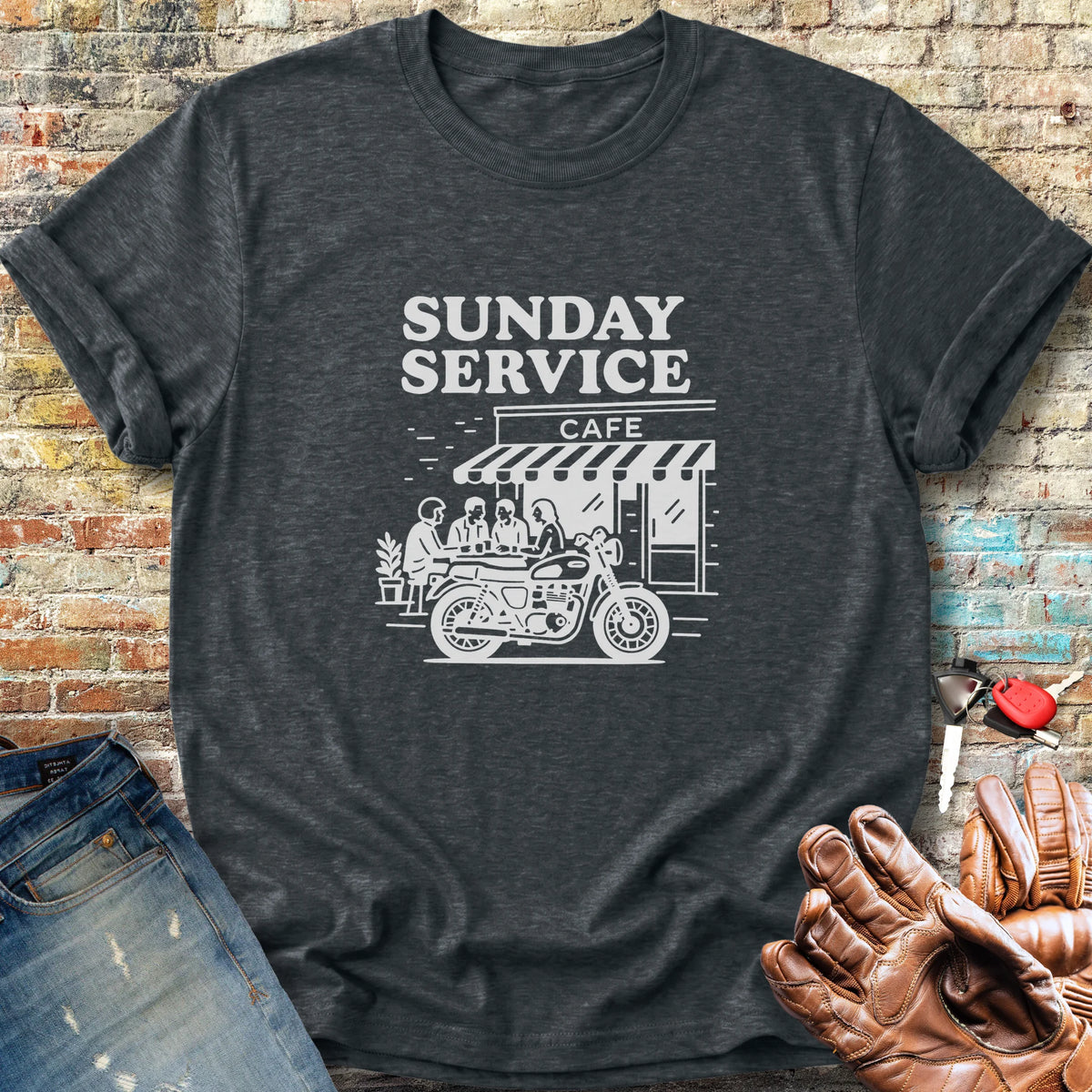 Coffee Run Classic T-Shirt - Dark Heather