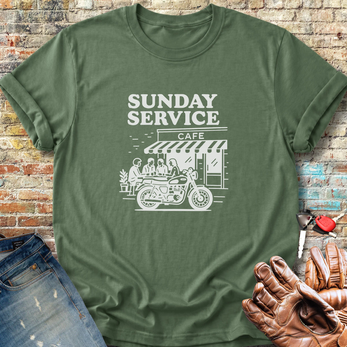 Coffee Run Classic T-Shirt - Military Green
