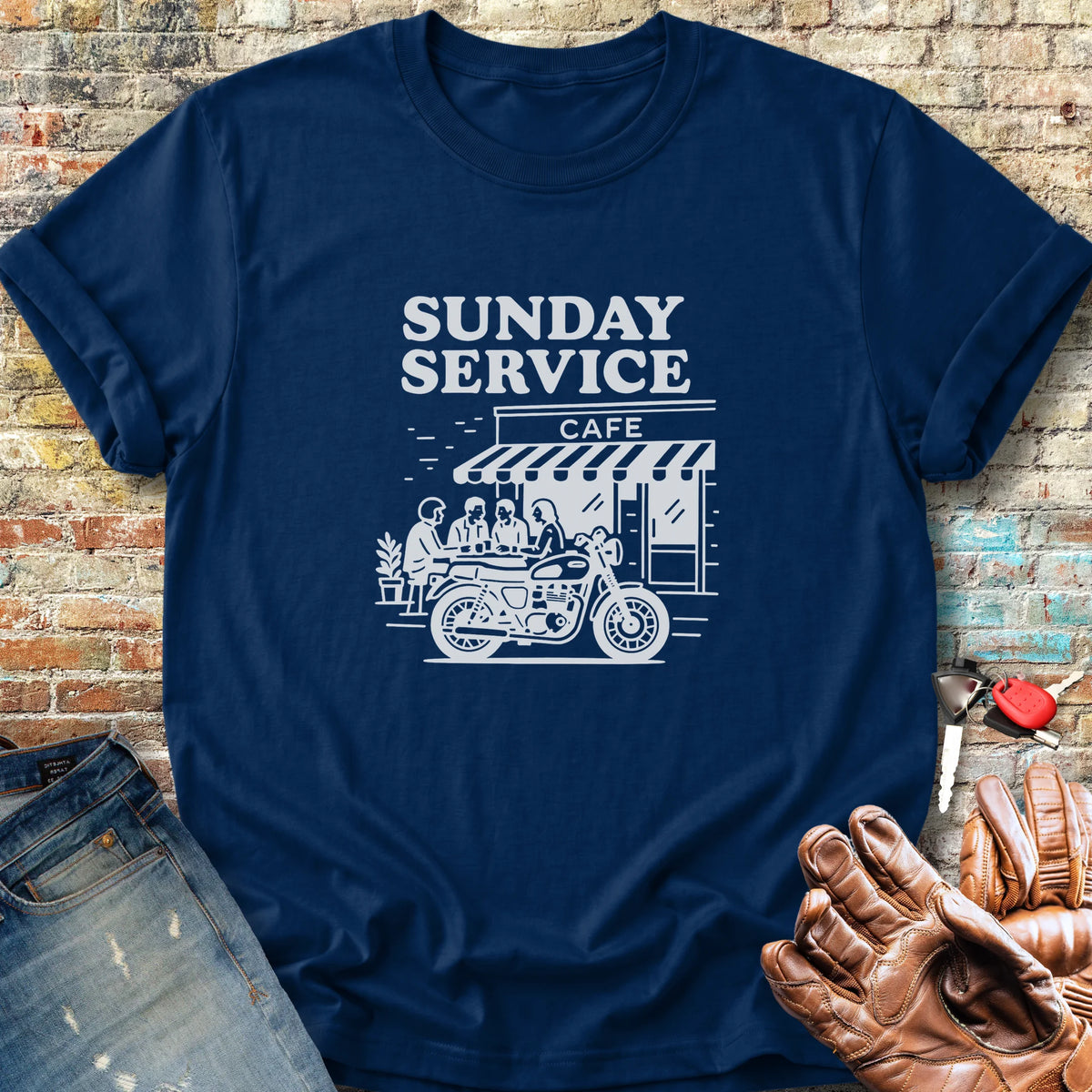 Coffee Run Classic T-Shirt - Navy