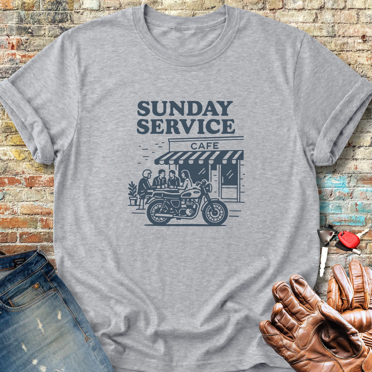 Coffee Run Classic T-Shirt - Sport Grey