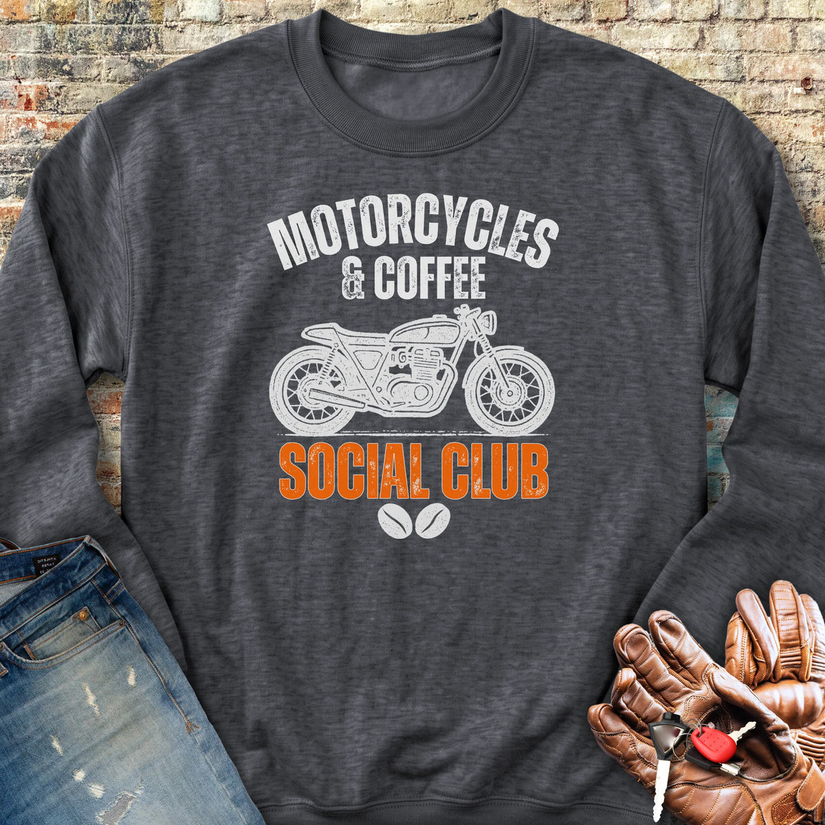 Coffee Social Sweatshirt - Dark Heather
