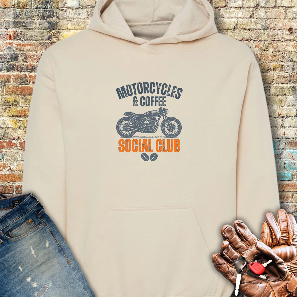 Coffee Social Hoodie - Sand