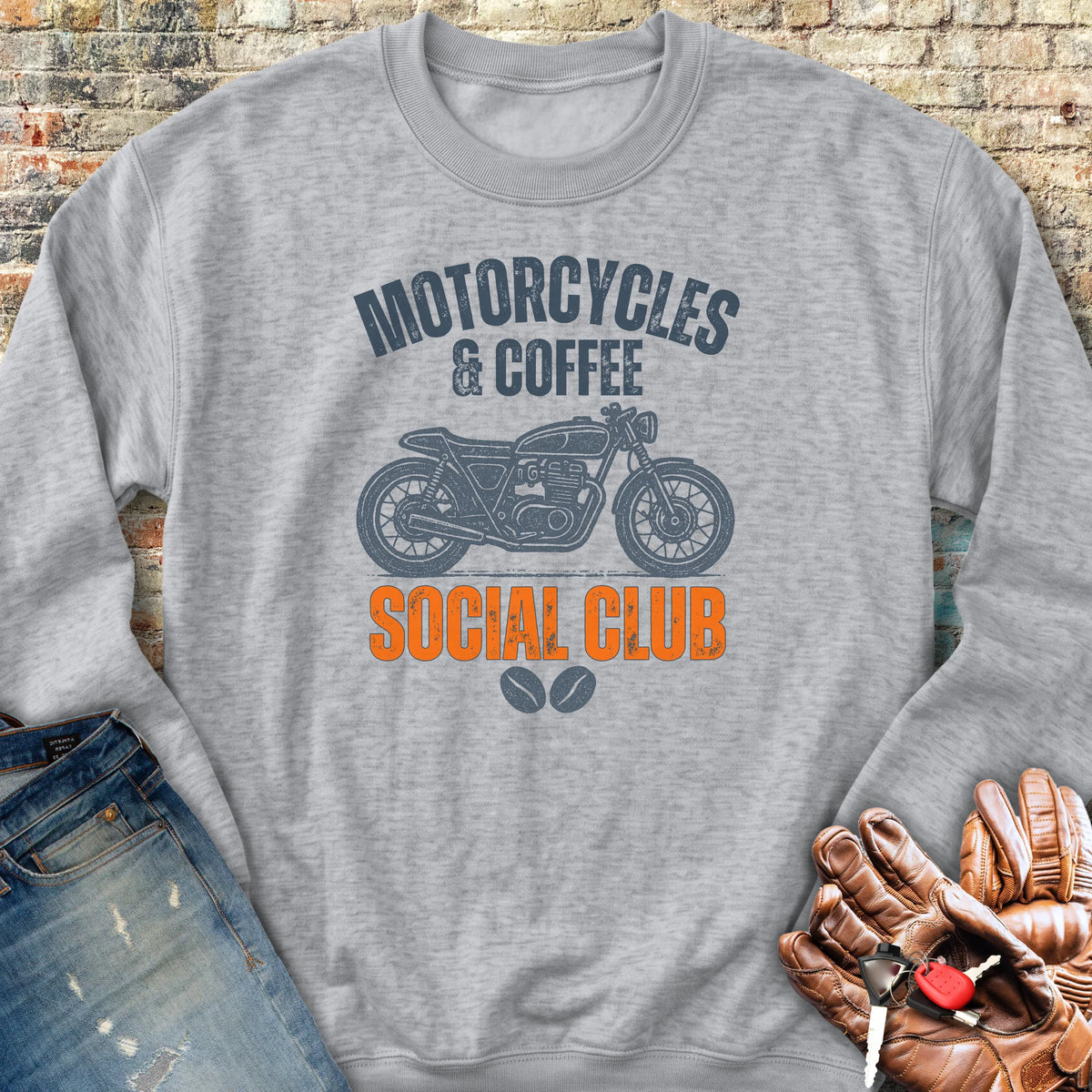 Coffee Social Sweatshirt - Sport Grey