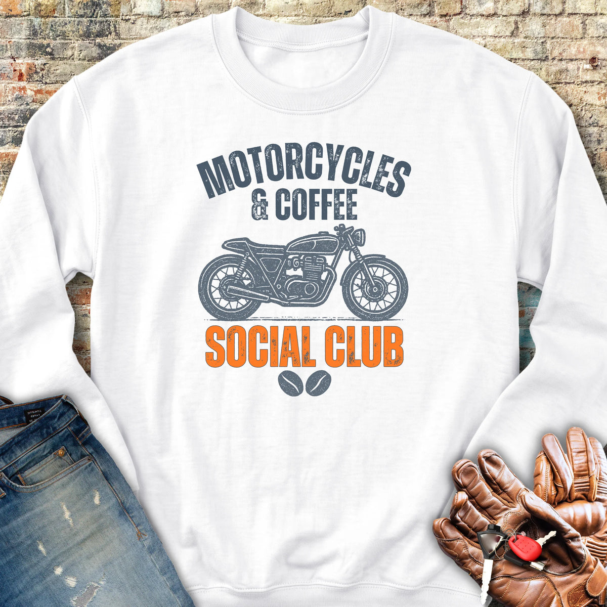 Coffee Social Sweatshirt - White
