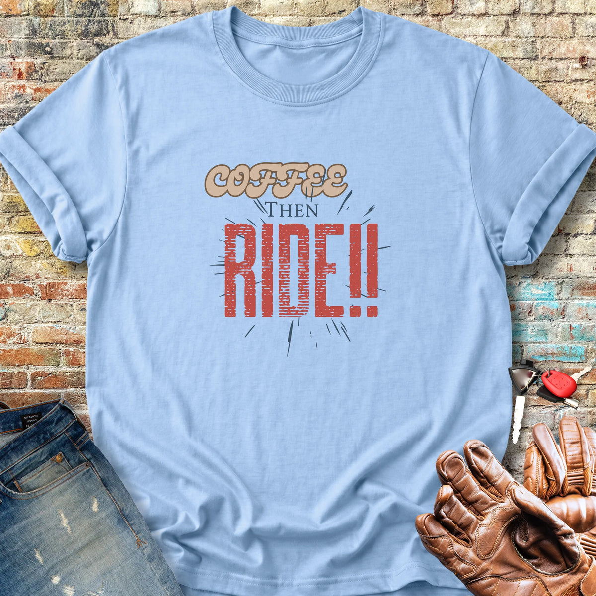 Coffee Classic T-Shirt - Light Blue