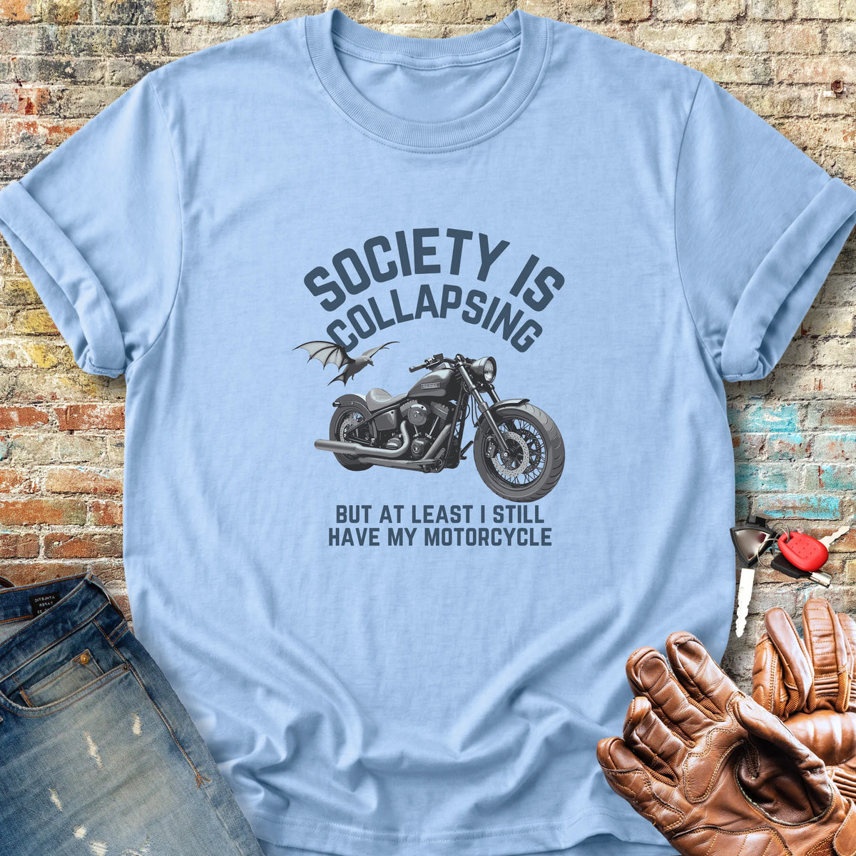 Collapsing Classic T-Shirt - Light Blue