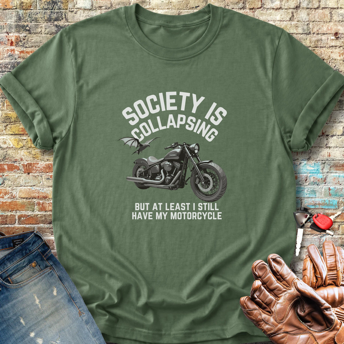 Collapsing Classic T-Shirt - Military Green