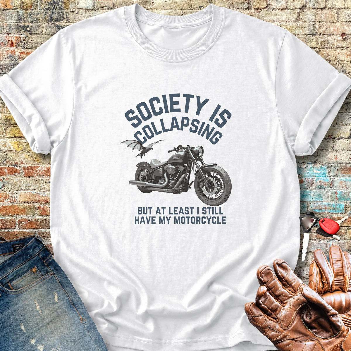 Collapsing Classic T-Shirt - White