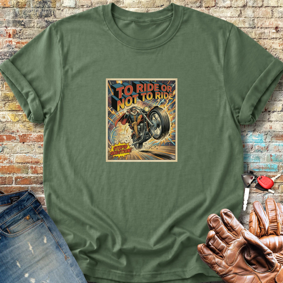 Comic Book Classic T-Shirt - Military Green