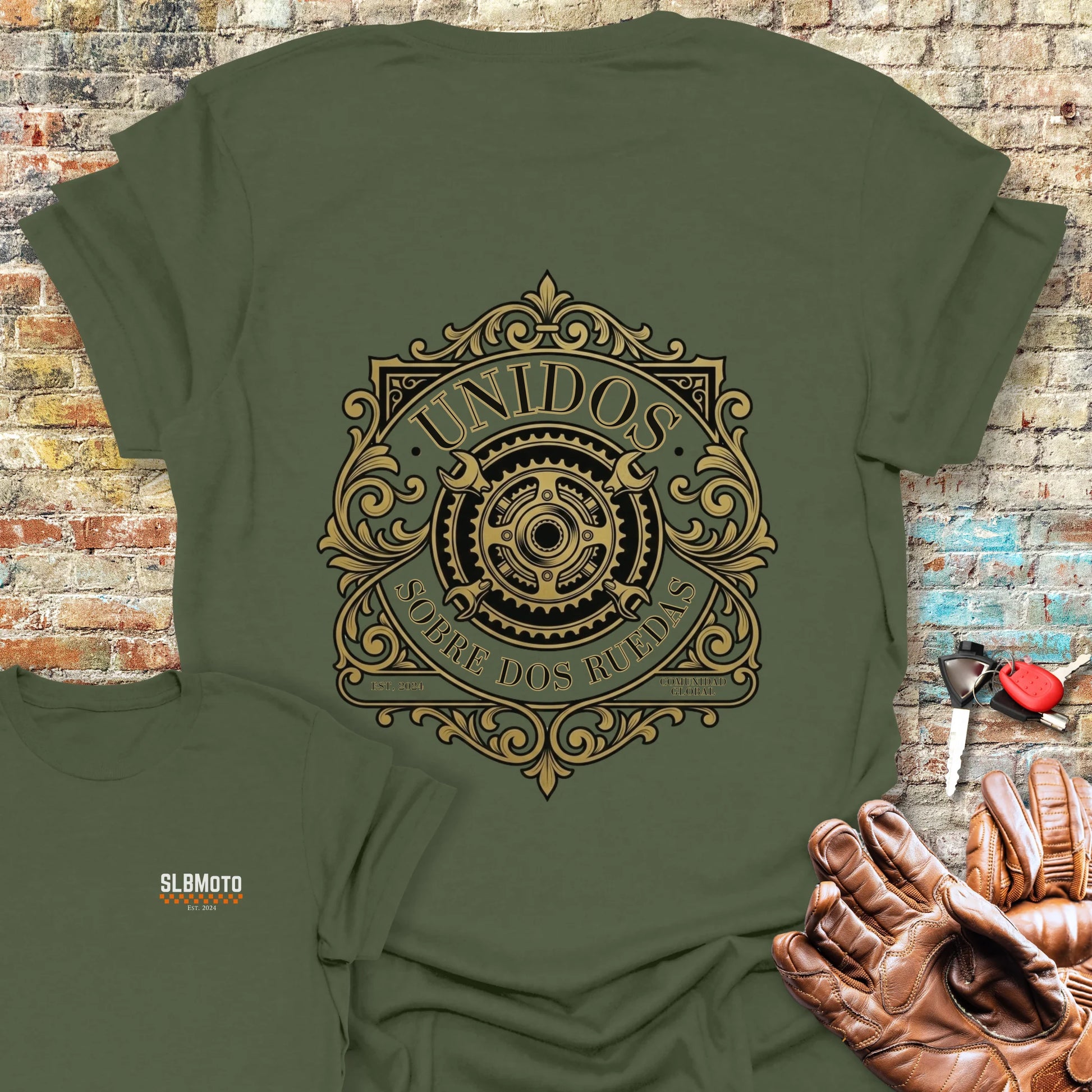Comunidad Global Back Print T-Shirt - Military Green