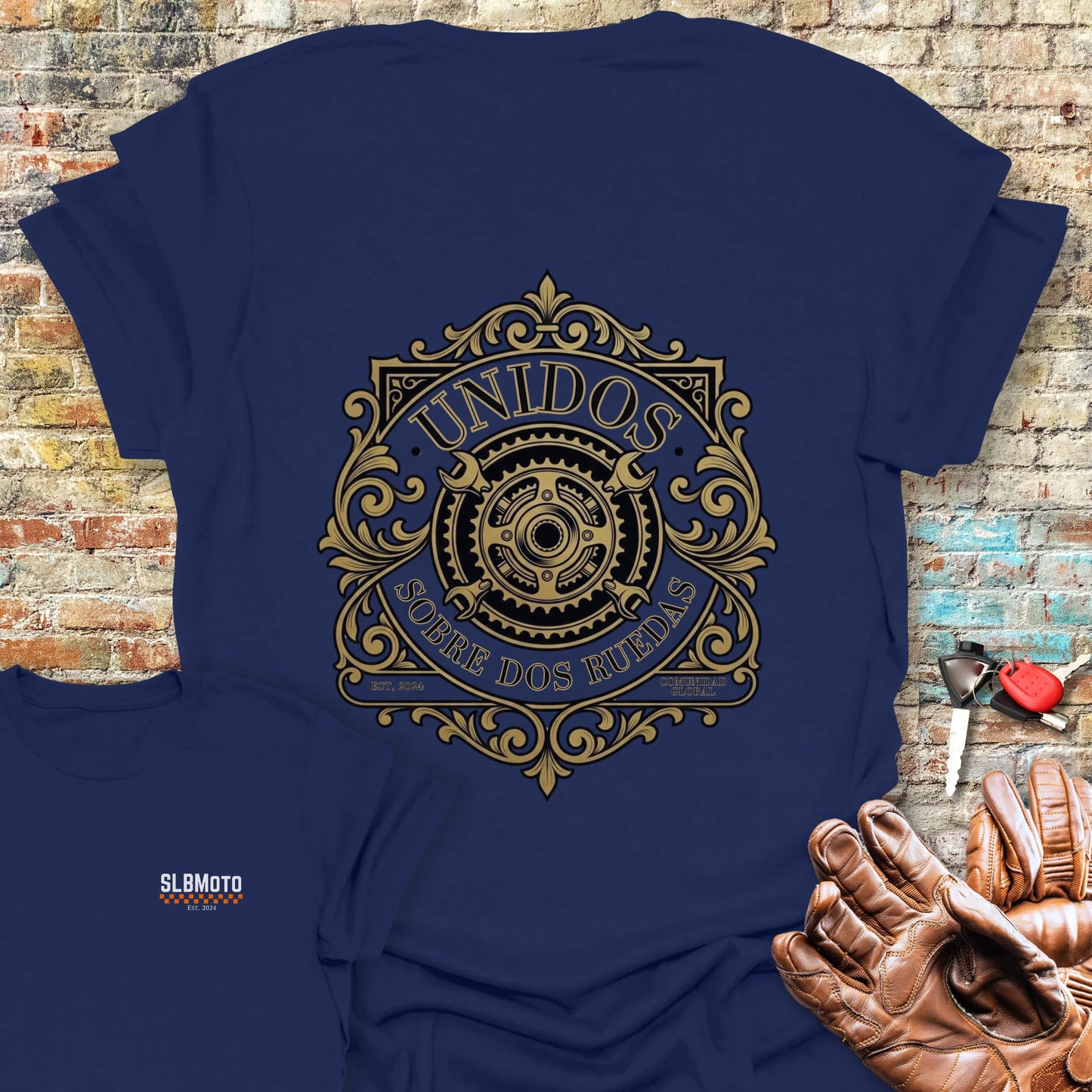 Comunidad Global Back Print T-Shirt - Navy