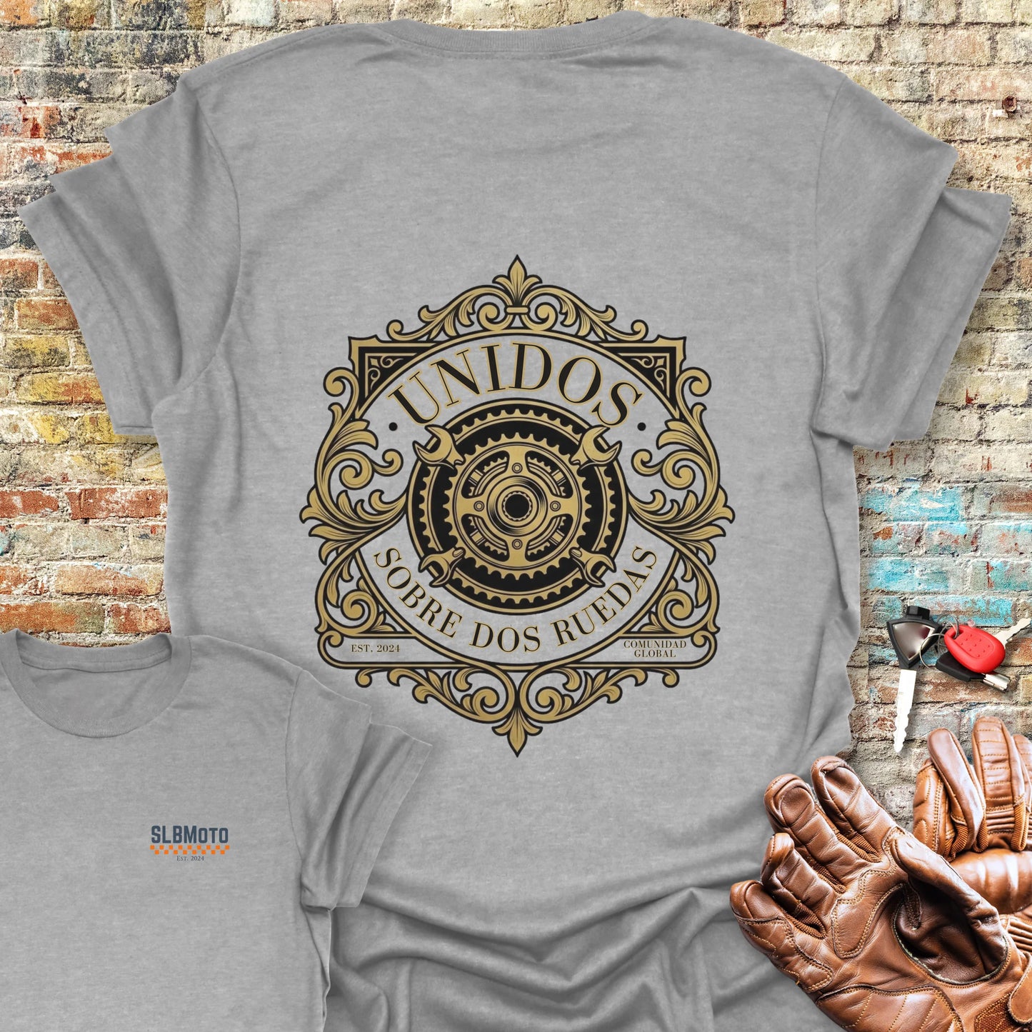 Comunidad Global Back Print T-Shirt - Sport Grey