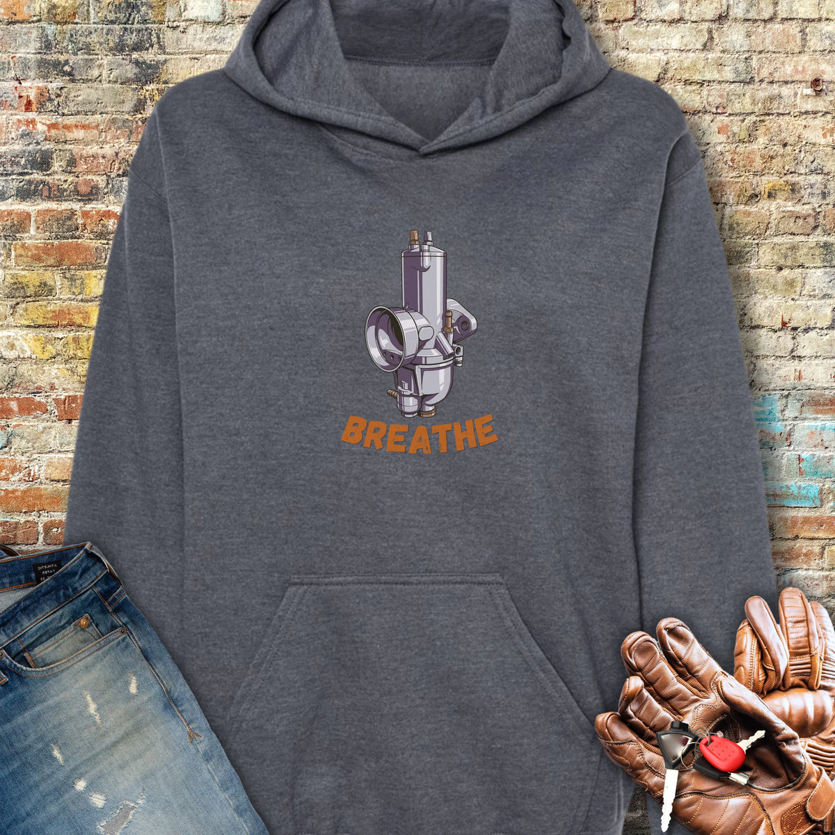 Concentric Hoodie - Dark Heather