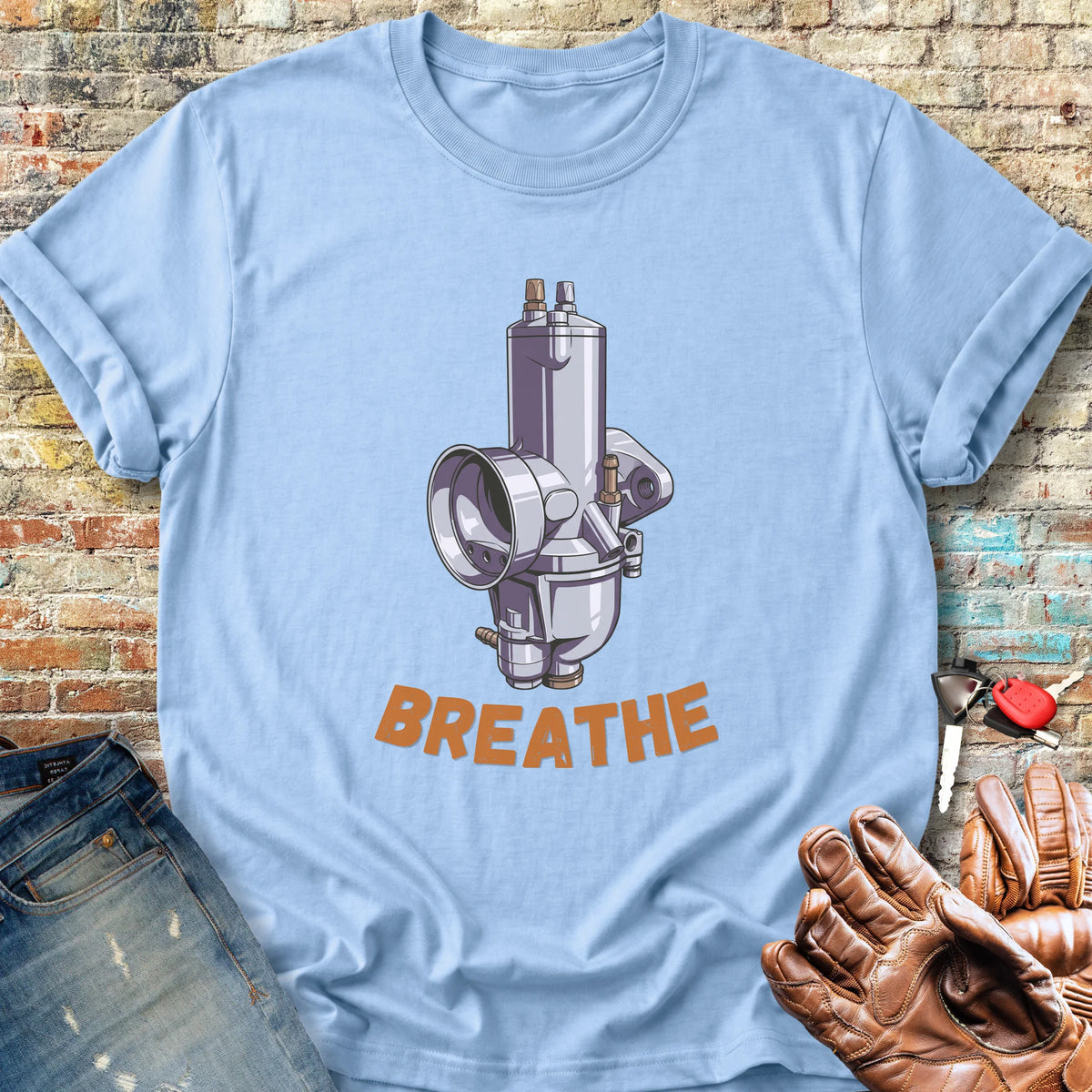 Concentric Classic T-Shirt - Light Blue