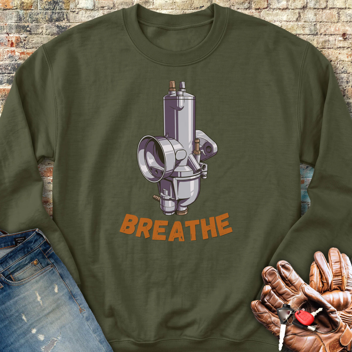 Concentric Sweatshirt - Military Green