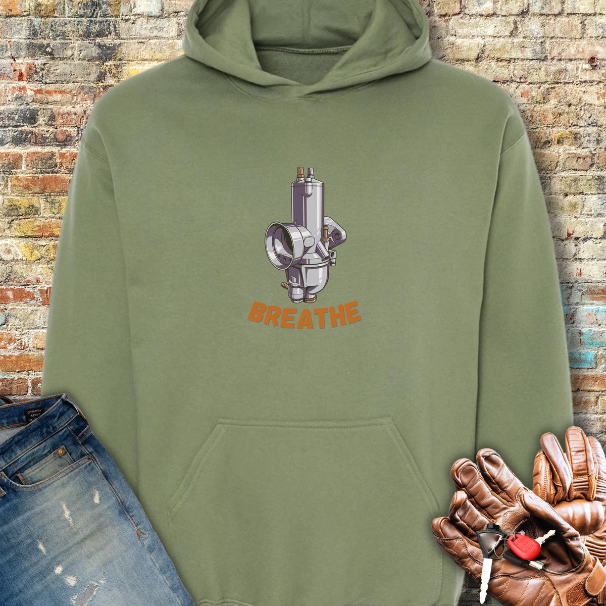 Concentric Hoodie - Military Green