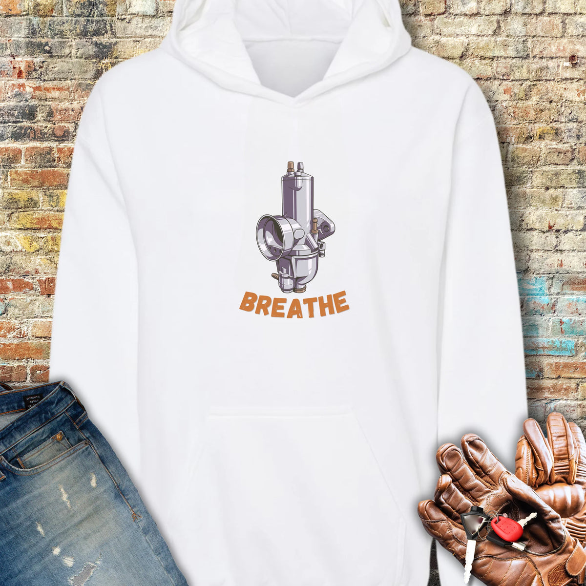 Concentric Hoodie - White