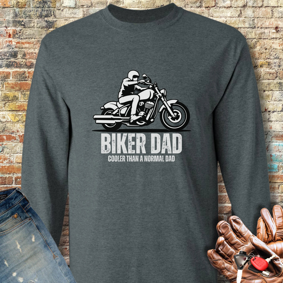 Cool Dad Long Sleeve T-Shirt - Dark Heather