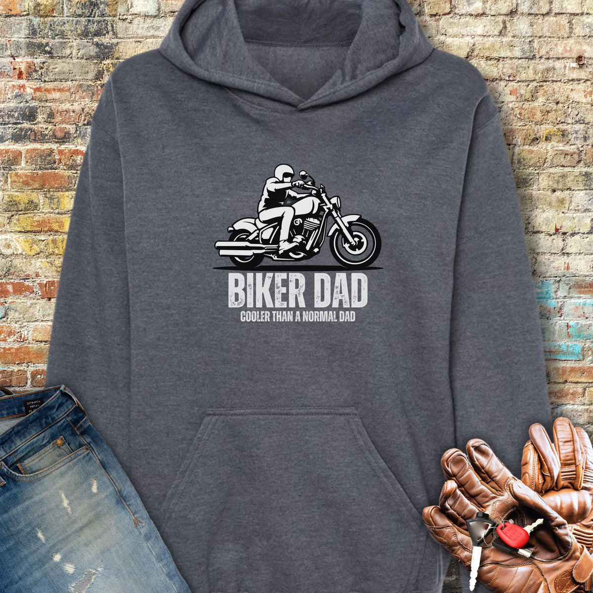 Cool Dad Hoodie - Dark Heather