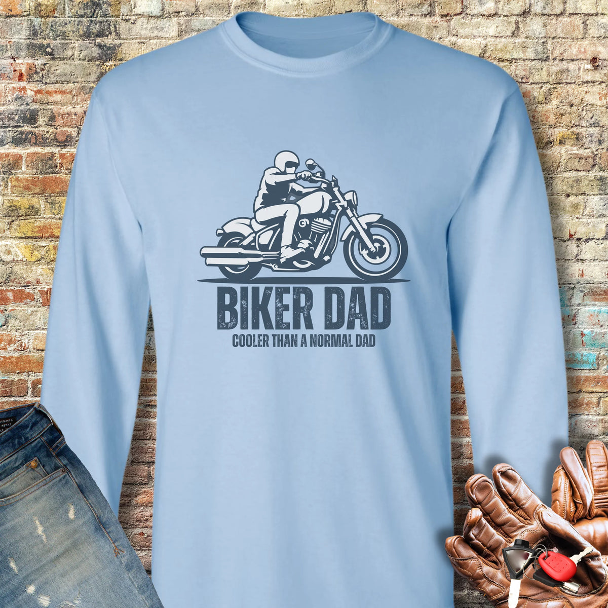 Cool Dad Long Sleeve T-Shirt - Light Blue