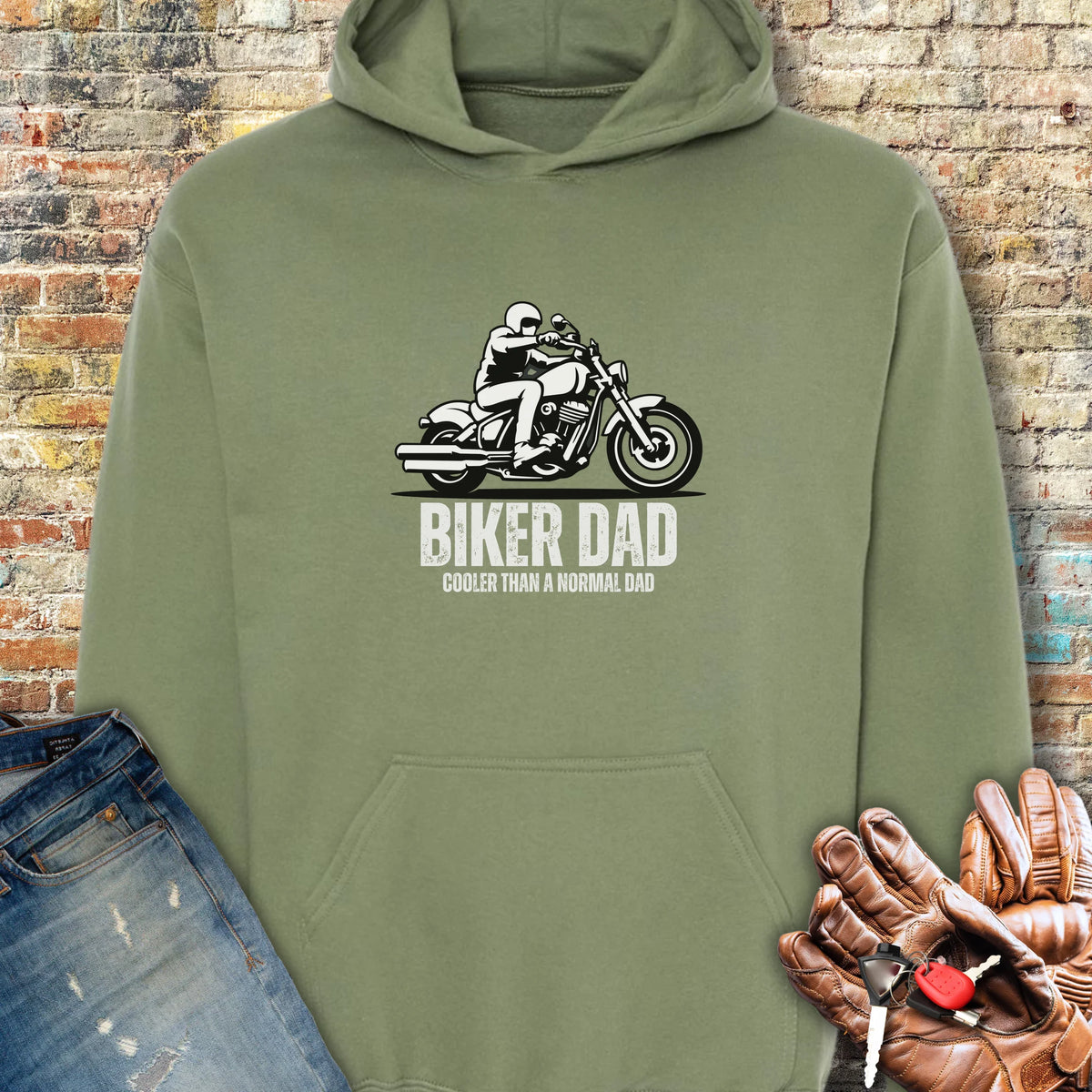 Cool Dad Hoodie - Military Green