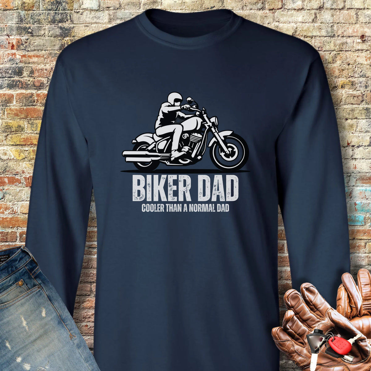 Cool Dad Long Sleeve T-Shirt - Navy